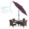 Best Choice Products 7.5ft Outdoor Solar Patio Umbrella for Deck, Pool w/ Tilt, Crank, LED Lights